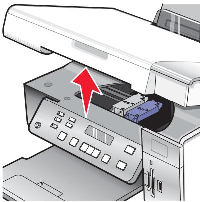 LEXMARK X4550 - Retrait d'une cartouche usagée - 1