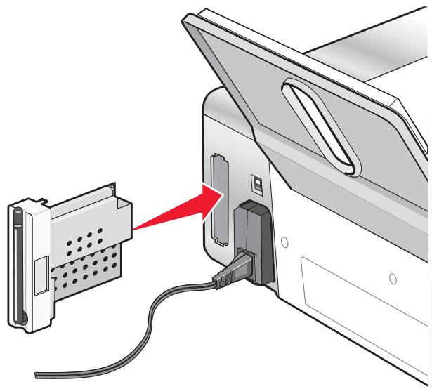 LEXMARK X4550 - Installation d'un serveur d'impression interne sans fil - 2