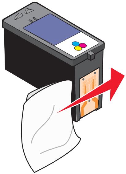 LEXMARK X5470 - Essuyage des buses et des contacts des cartouches - 2