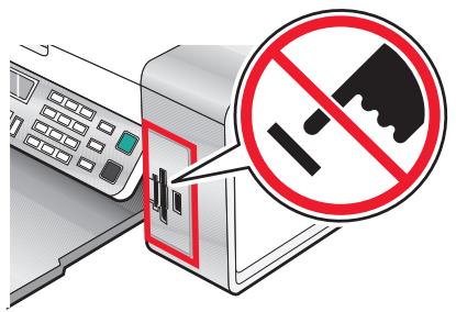LEXMARK X5470 - Insertion d'un lecteur flash - 2