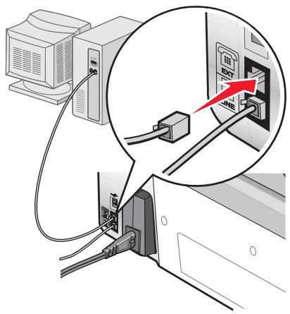 LEXMARK X5470 - Connexion à un ordinateur équipé d'un modem - 4