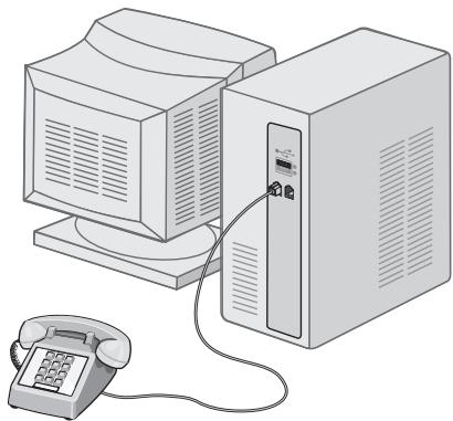LEXMARK X5470 - Connexion à un ordinateur équipé d'un modem - 3