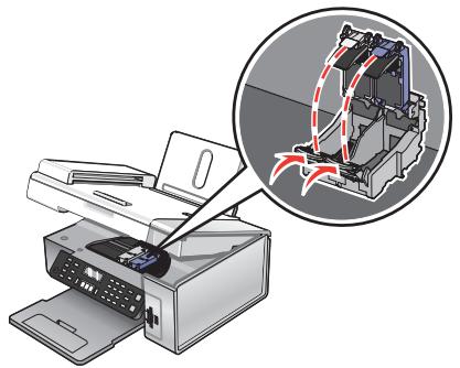LEXMARK X5470 - Installation des cartouches d'impression - 2