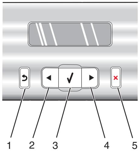 LEXMARK X5470 - Utilisation du panneau de commandes - 2