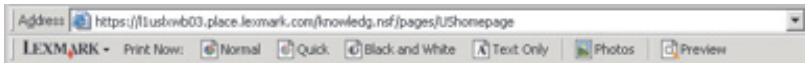 LEXMARK X5470 - Utilisation de la barre d'outils - 1