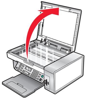 LEXMARK X5470 - Positionnement d'un original sur la vitre du scanner - 1