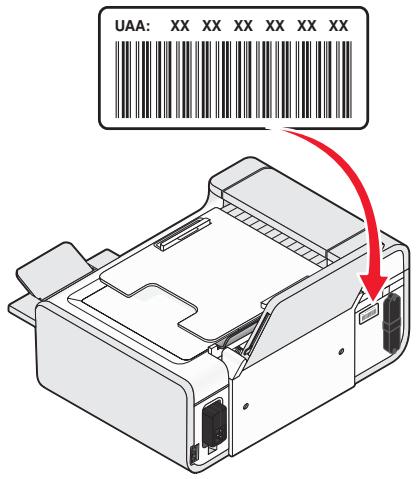 LEXMARK X6650 - Comment trouver l'adresse MAC ? - 1