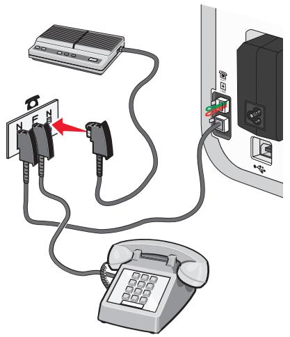 LEXMARK X6650 - Connexion directe à une prise téléphonique murale allemande - 4