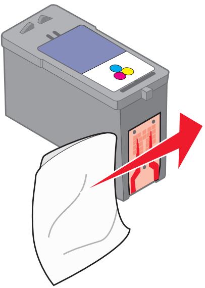 LEXMARK X6650 - Essuyage des buses et des contacts des cartouches - 2