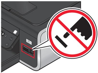 LEXMARK X6650 - Insertion d'un lecteur flash - 2