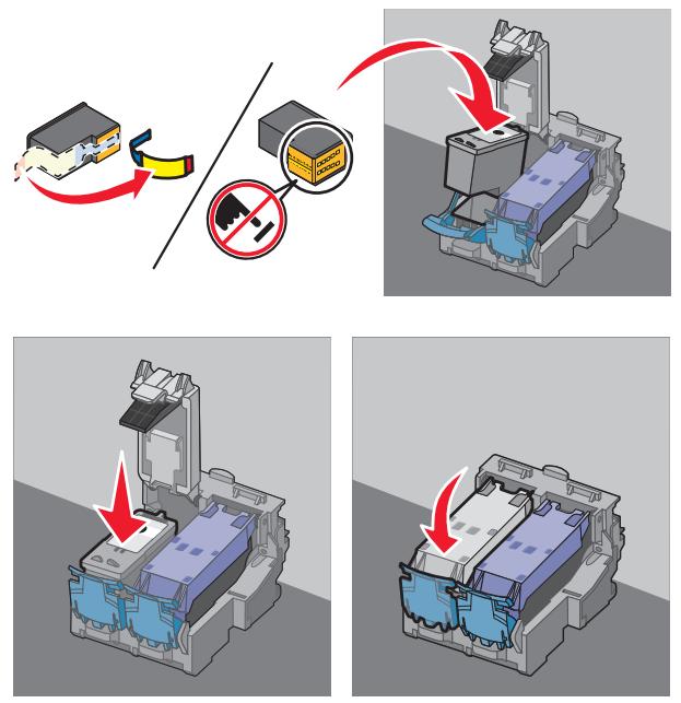 LEXMARK X6650 - Installation des cartouches - 3