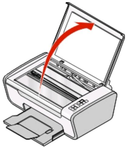 LEXMARK X2695 - Chargement d'un original sur la vitre du scanner - 1