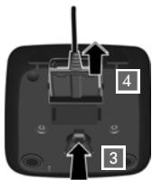 GIGASET A220A - Raccordement du chargeur (s'il est fourni) - 2