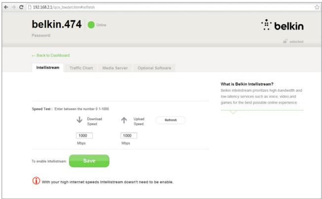 BELKIN AC750 - Run a Speed Test: - 2