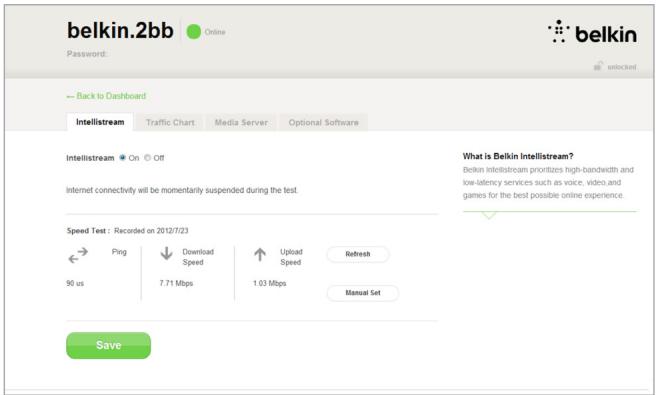 BELKIN AC750 - Run a Speed Test: - 4