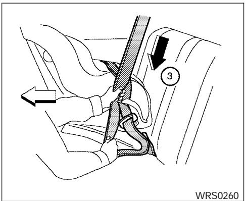 NISSAN FRONTIER 2004 - Dispositif de retenue orienté vers l'avant — étape 5 - 3