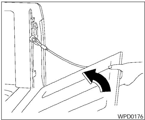 NISSAN FRONTIER 2004 - Ouverture du hayon - 1