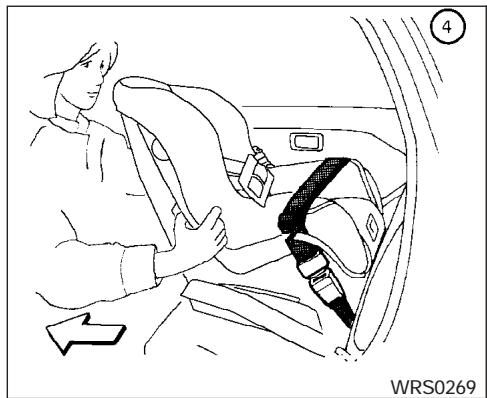 NISSAN FRONTIER 2004 - Dispositif de retenue à orienter vers l'arrête — étape 3 - 1