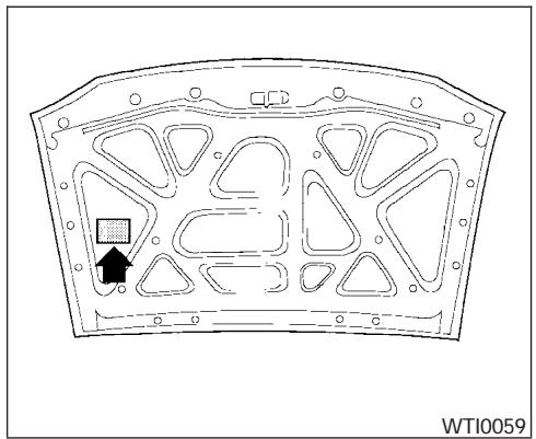 NISSAN FRONTIER 2004 - ÉTIQUETTE D'HOMOLOGATION FMVSS - 1