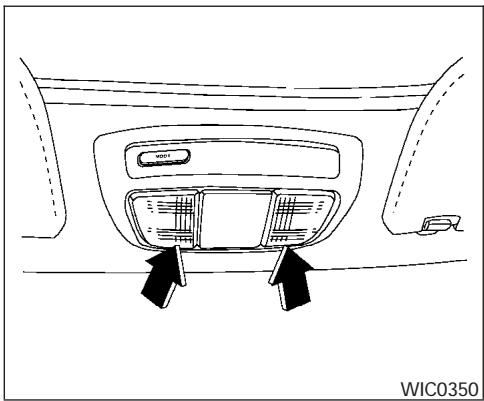 NISSAN FRONTIER 2004 - LAMPES DE LECTURE (selon l'équipement du vehicule) - 1