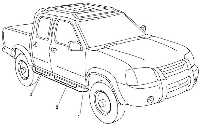NISSAN FRONTIER 2004 - MARCHEPIED TUBULAIRE (selon l'équipement du vehicule) - 1