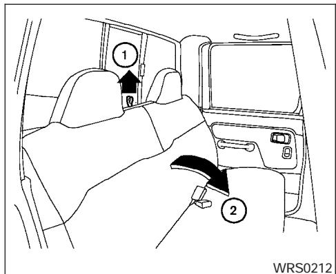 NISSAN FRONTIER 2004 - Siège du passager, version King Cab tableau - 3