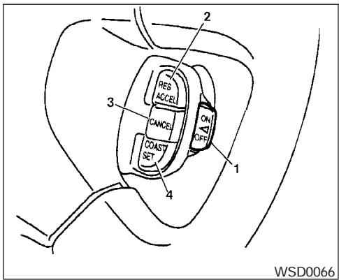 NISSAN FRONTIER 2004 - RÉGULATEUR DE VITESSE (selon l'équipement du vehicule) - 1