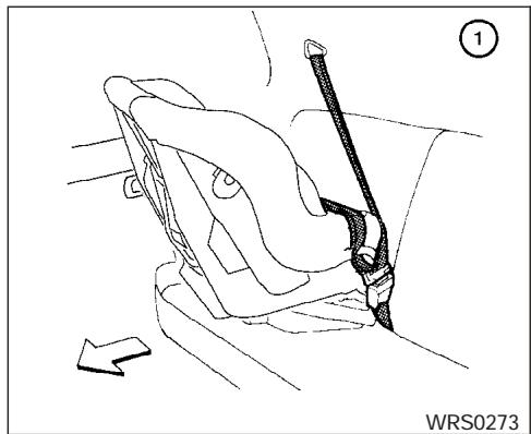 NISSAN FRONTIER 2004 - Dispositif de retenue orienté vers l'avant — étape 5 - 1