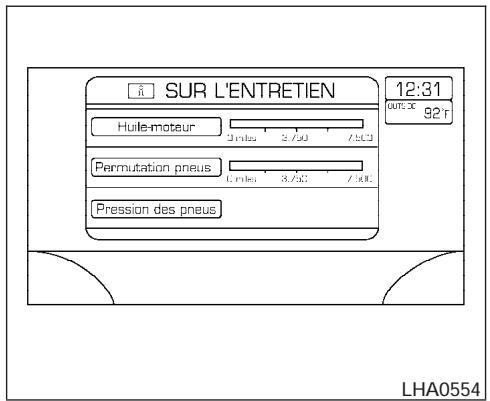 NISSAN QUEST 2006 - UTILISATION DE LA TOUCHE « BACK » (préçédent) - 3