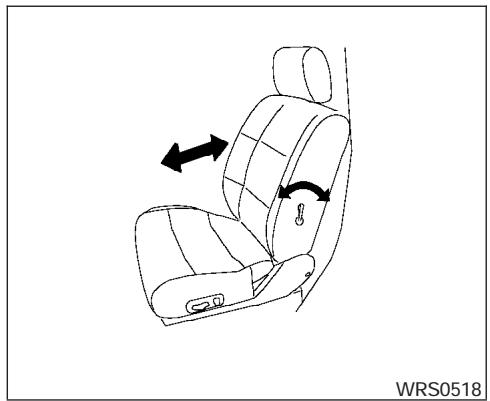 NISSAN QUEST 2006 - Inclinaison du dossier vers l'arrière - 2