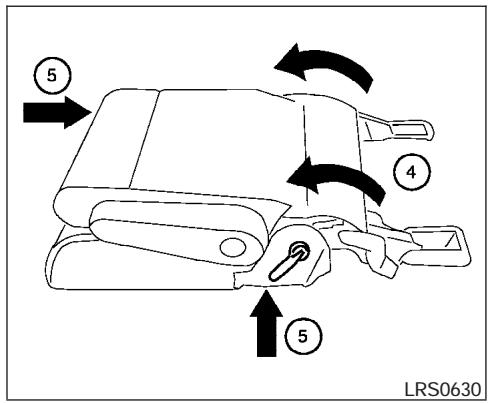 NISSAN QUEST 2006 - Basculement des sièges capitaines de la deuxième rangée - 2