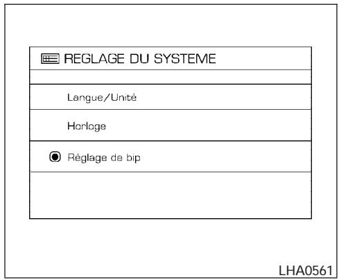 NISSAN QUEST 2006 - Retour aux paramètres par défaut - 1