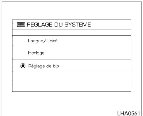 NISSAN QUEST 2006 - Retour aux paramètres par défaut - 1