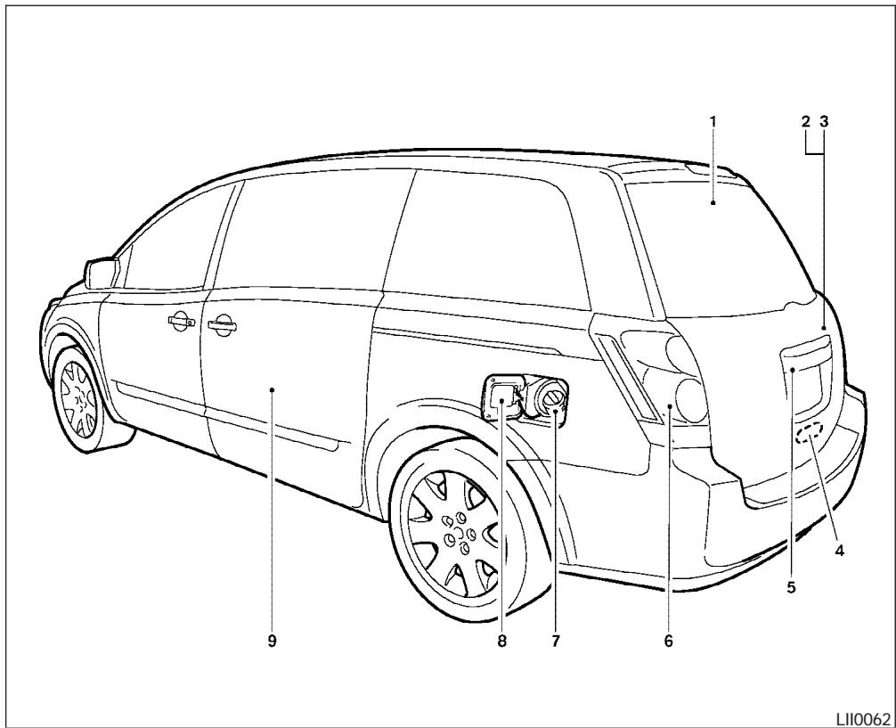 NISSAN QUEST 2006 - COUSSINS GONFLABLES, CEINTURES DE SECURITE ET DISPOSITIFS DE RETENUE POUR ENFANT - 3