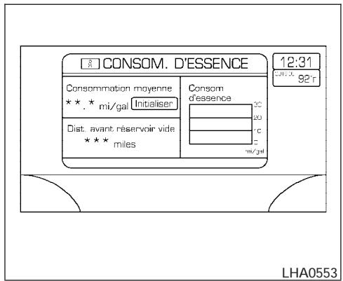 NISSAN QUEST 2006 - UTILISATION DE LA TOUCHE « BACK » (préçédent) - 2