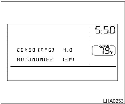 NISSAN QUEST 2006 - UTILISATION DE LA TOUCHE « TRIP » - 1