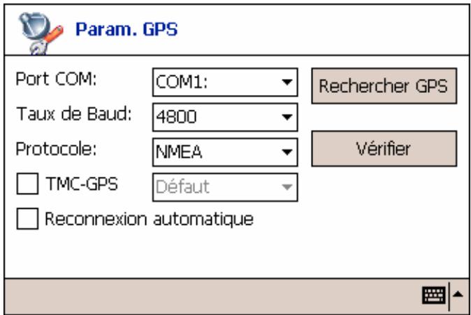 PACKARD BELL GPS 400 - Statut et Paramètres GPS - 3