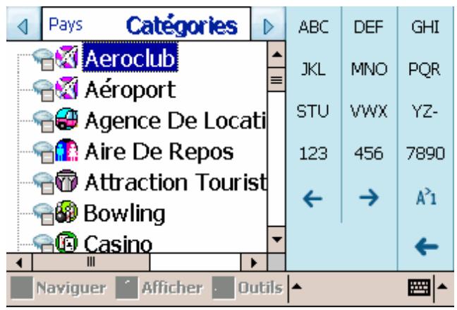 PACKARD BELL GPS 400 - Se rendre à un Point d'intérêt (POI) - 3