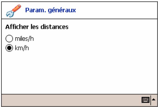 PACKARD BELL GPS 400 - Paramètres généraux - 2