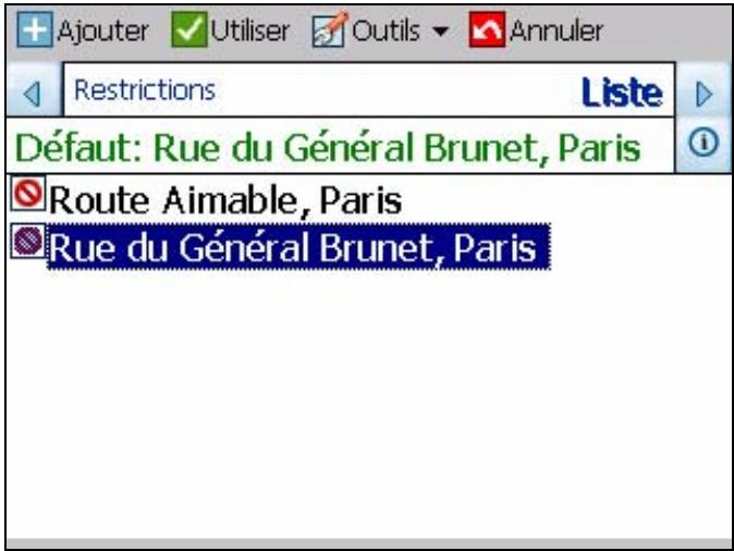 PACKARD BELL GPS 400 - Éviter des routes - 2