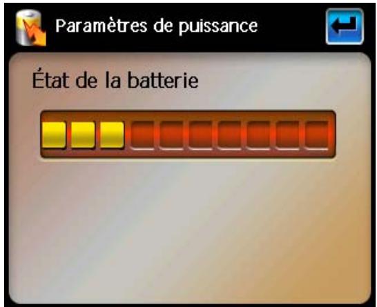 PACKARD BELL GPS 400 - Paramètres de puissance - 1