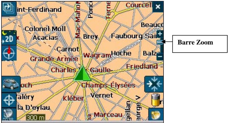 PACKARD BELL GPS 400 - Comment effectuer un zoom ou un déplacement - 1