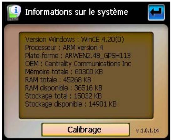 PACKARD BELL GPS 400 - Informations système - 1