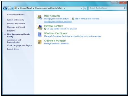 PACKARD BELL IMEDIA PT.U68-PV.U68 - Contrôle des comptes d'utilisateurs - 1