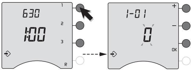 DELTA DORE RADIO DRIVER 630 - Configurations de base (menu 1) - 1