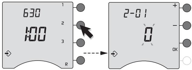 DELTA DORE RADIO DRIVER 630 - Configurations avancées (menu 2) - 1