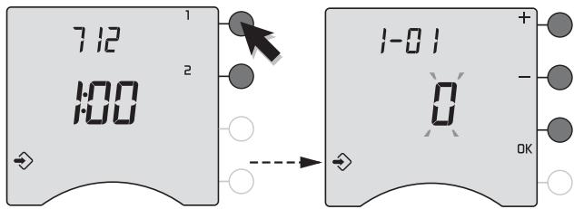 DELTA DORE TYBOX PAC THERMOSTAT PROGRAMMABLE POUR POMPE A CHALEUR - Configurations de base (menu 1) - 1