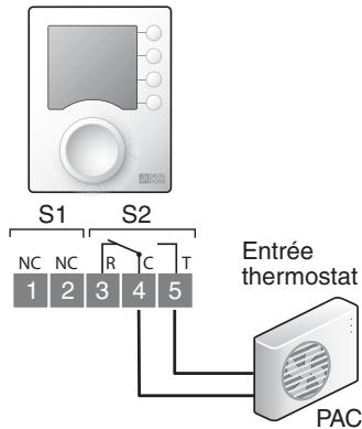 DELTA DORE TYBOX PAC THERMOSTAT PROGRAMMABLE POUR POMPE A CHALEUR - Cas n°1 : - 1