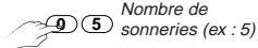 DELTA DORE TYPHONE 2 CPL - 7) Choix du nombre de sonneries avant décrochage - 3