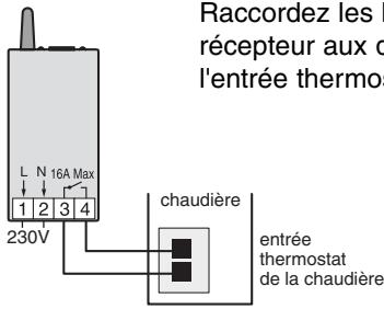 DELTA DORE TYXIA RF 642-1 VOIE - Raccorder une chaudière avec entree thermostat - 1
